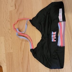 Pink brand halter sports bra